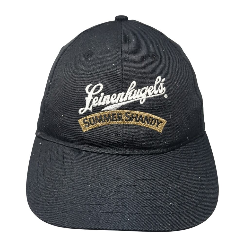 Leinenkugel's Strapback Baseball Cap Black OS Adjustable Embroidered Apollo USA